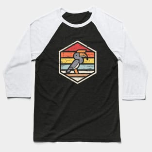 Retro Badge Hornbill Baseball T-Shirt